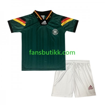 Fotballdrakt Tyskland 1992 Barn Retro Bortetrøye Kortermet